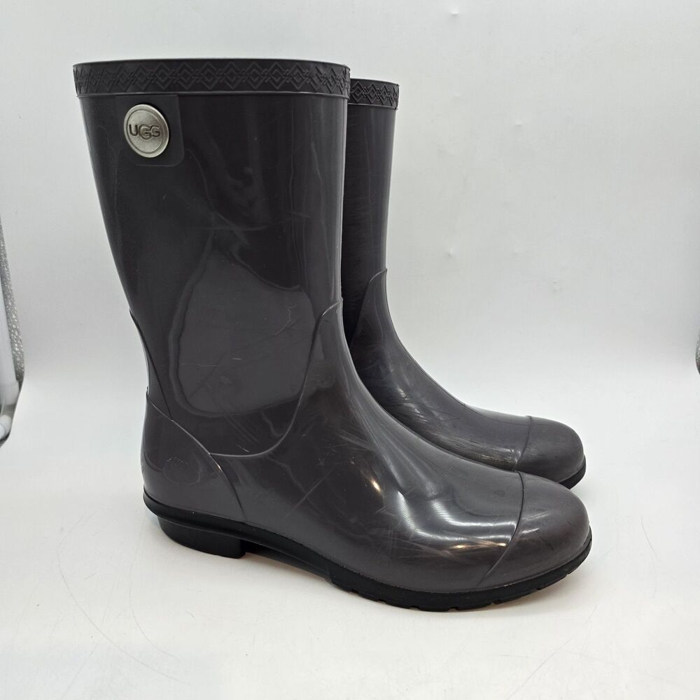 UGG Sienna Women's Purple Rubber Rain Boots Size 8